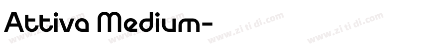Attiva Medium字体转换